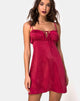 Image of Kulu Dress in Satin Cherry