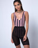Image of Lalung Bodice in Campbell Stripe Rocks
