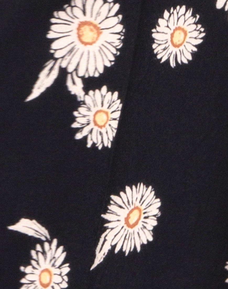 Image of Laya Wrap Top in Grunge Daisy Floral