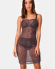 Image of Leruchi Bodycon Dress in Rar Leopard Mesh