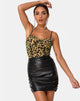 Image of Lugano Skirt In PU Black