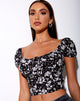 Image of Mazu Top in Dark Wild Flower