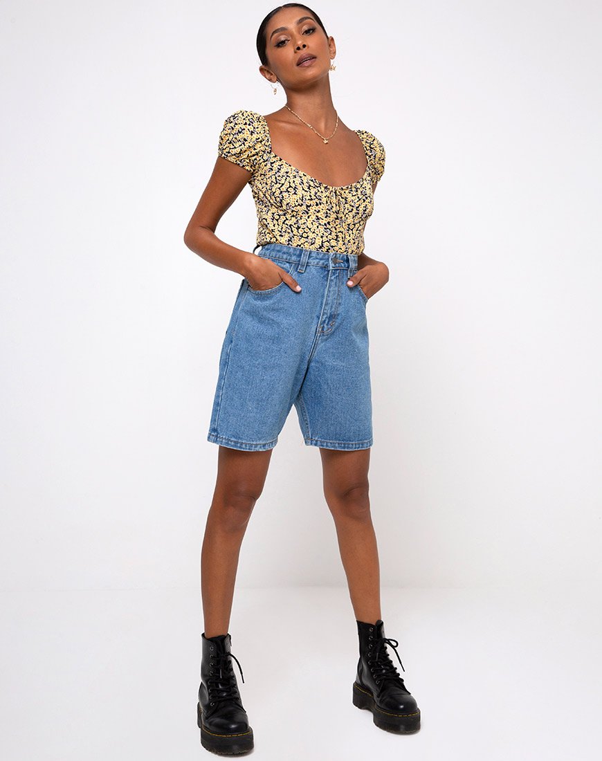 Image of Mazu Top in Mini Bloom Yellow
