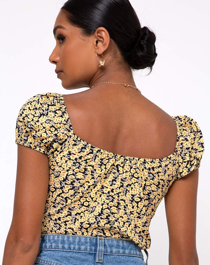 Image of Mazu Top in Mini Bloom Yellow