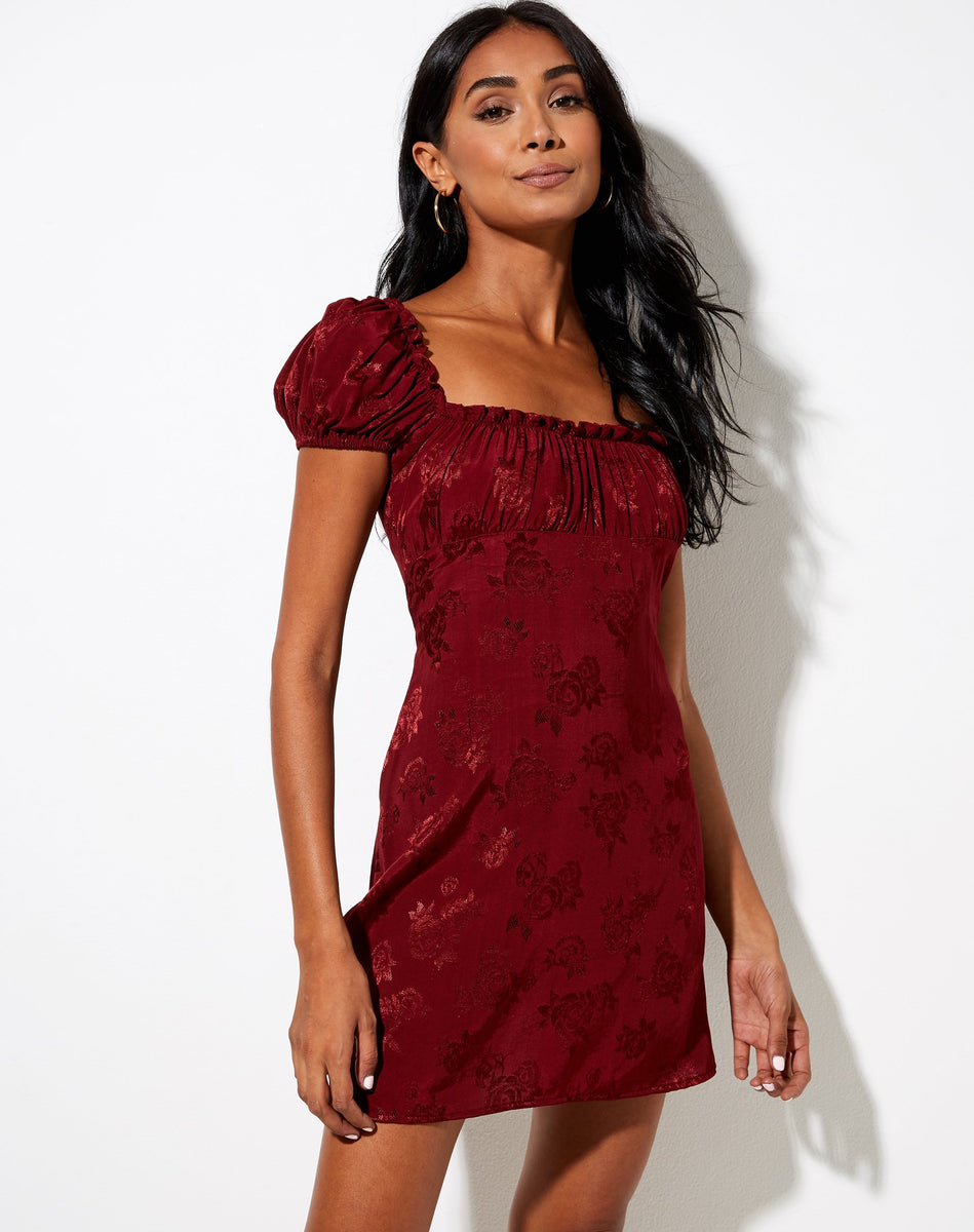 micro black dress Josephine Long Sleeve Micro Mini Dress main image 0