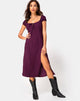 Image of Milla Dress in Skater Polka Wine