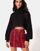 Image of Mini Broomy Skirt in Red Snake