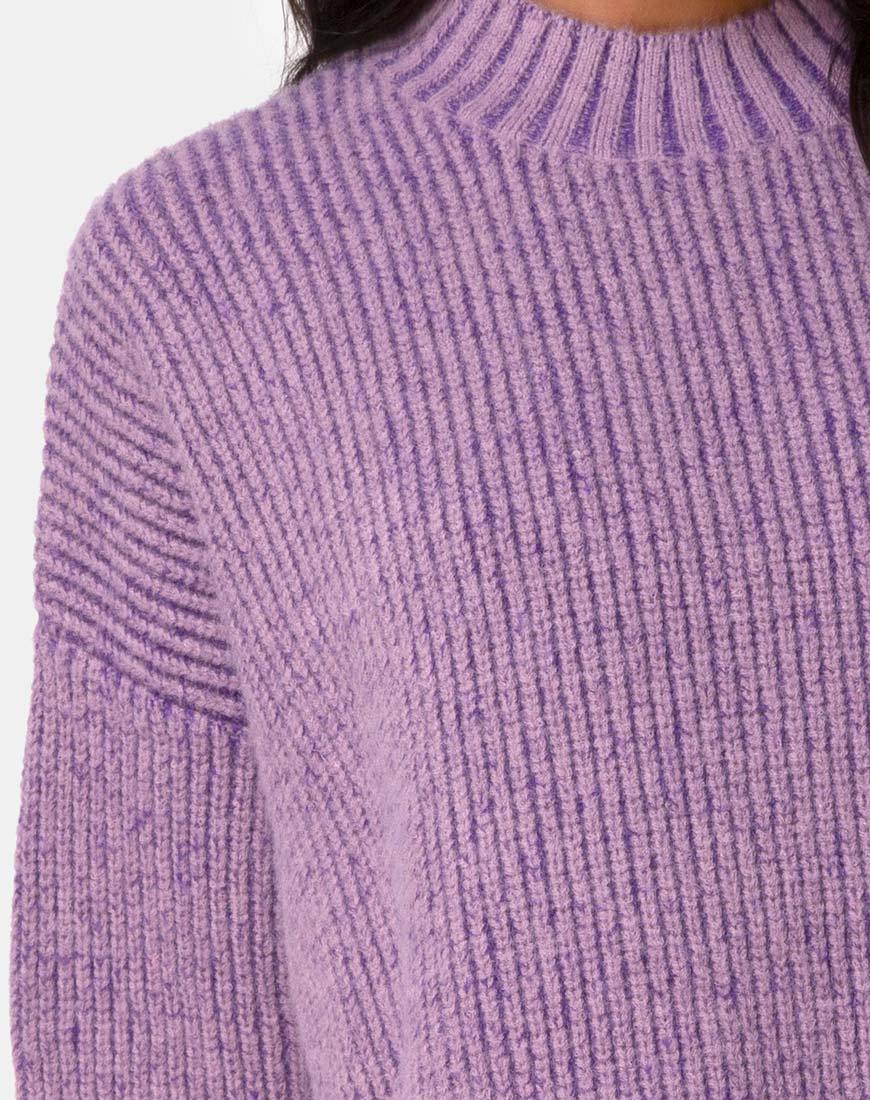 Image of Mody Jumper Knitted in Light Purple