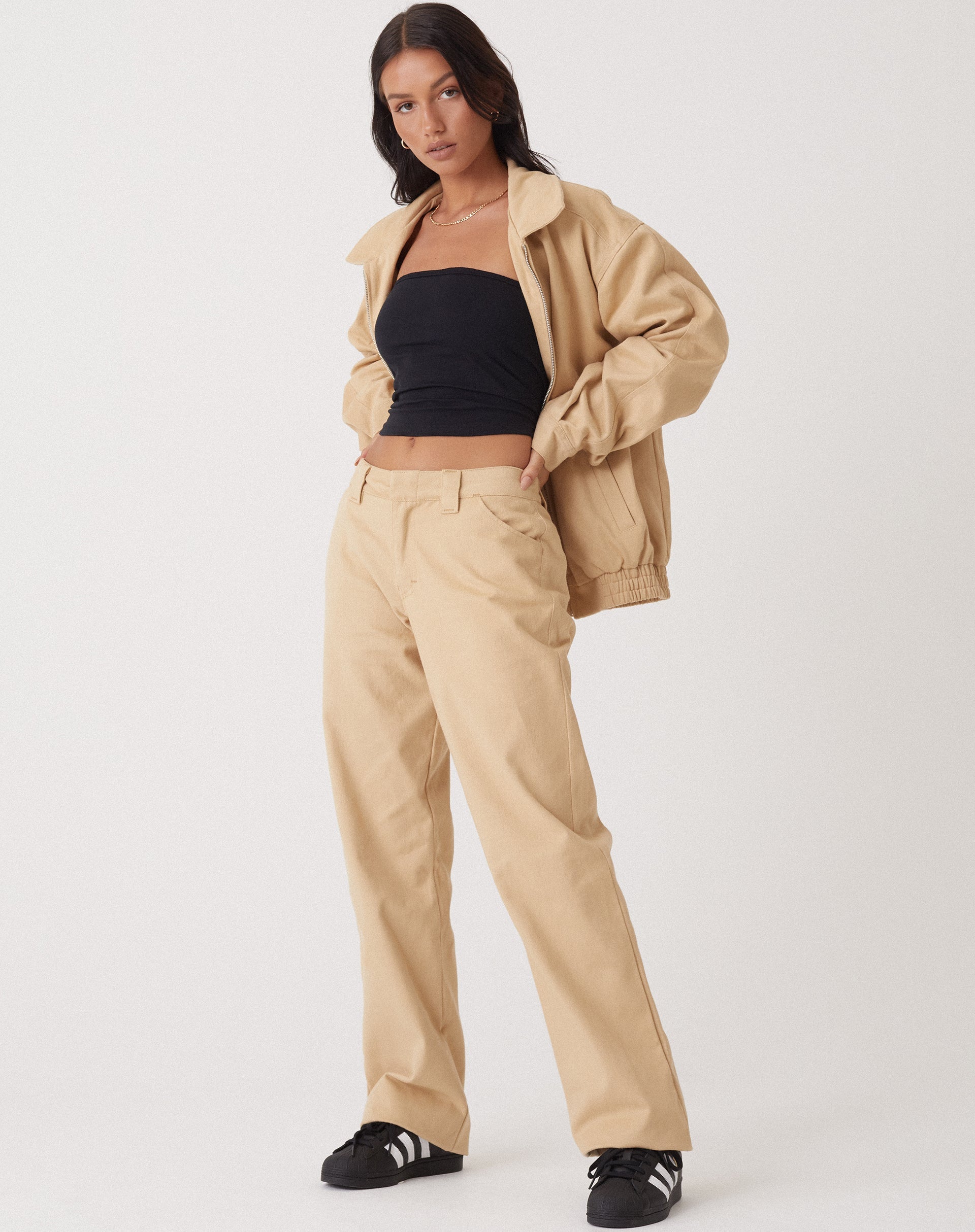 image of Motel X Olivia Neill Kana Trouser in Tan