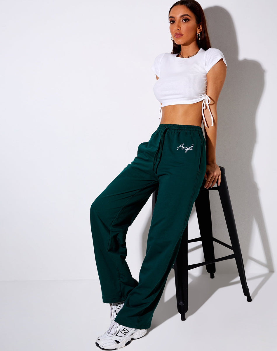Nattan Jogger en negro 'Angel' Embro en verde neón