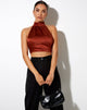 Image of Noela Crop Top in Satin Brick