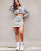 Image of Sheny Mini Skirt in Gingham Cream