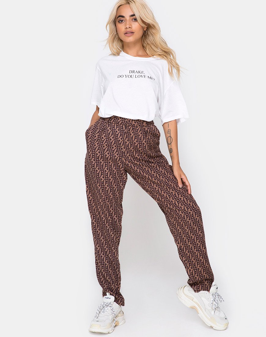 Image of Oversize Basic Tee in White Drake Do You Love Me