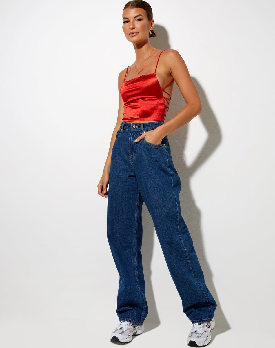 トップス theredthread S shirring ribbon tops SLY | 【LIMITED ITEM】MANYWAY RIBBON KNIT トップス (ニット