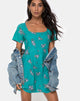 Image of Peky Babydoll Dress in Soi Rose Green