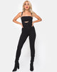 Image of Penold Unitard in Black with Silver Hook