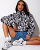 Image of Nance Top in 90s Zebra