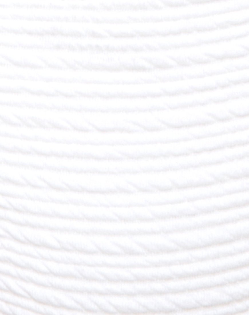 Image of RIBEL TOP BIKINI MULTI RIB TEXTURED IVORY (Z012078 IVORY)