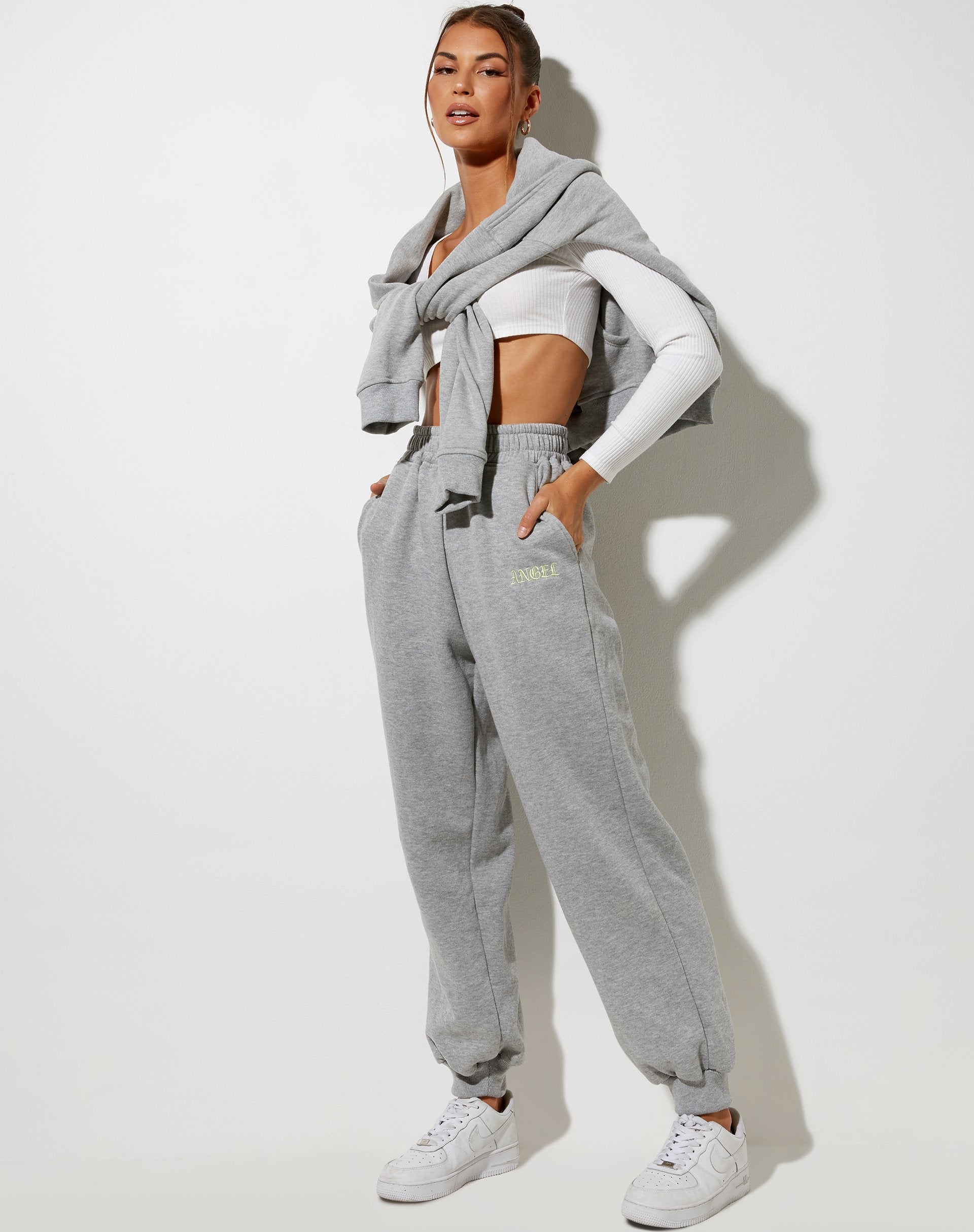 Image of Roider Jogger in Greymarl with Angel Embro in Lemon