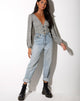 Image of Roma Long Sleeve Top in Mini Jaguar