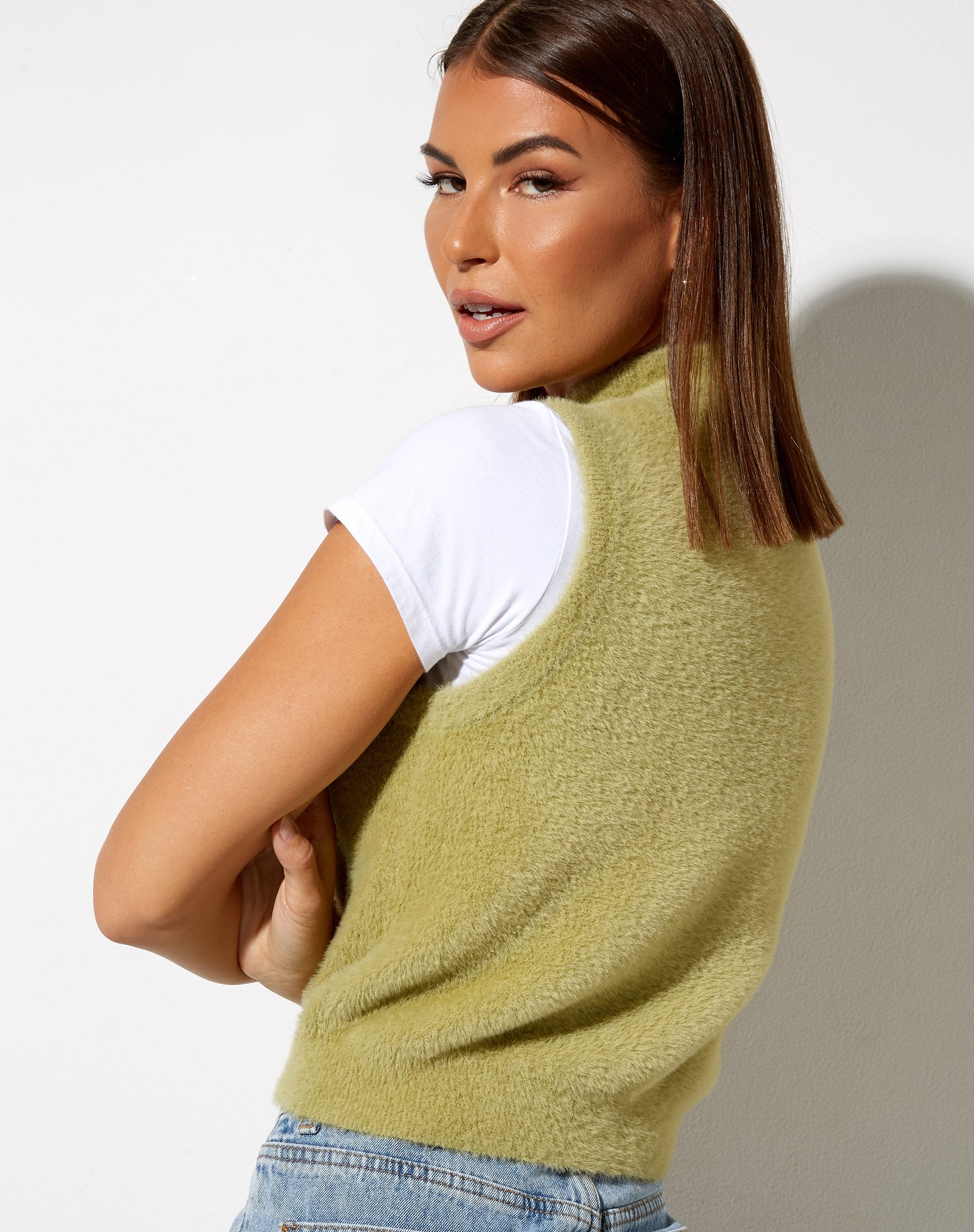 Image of Sai Tank Top in Knit Green