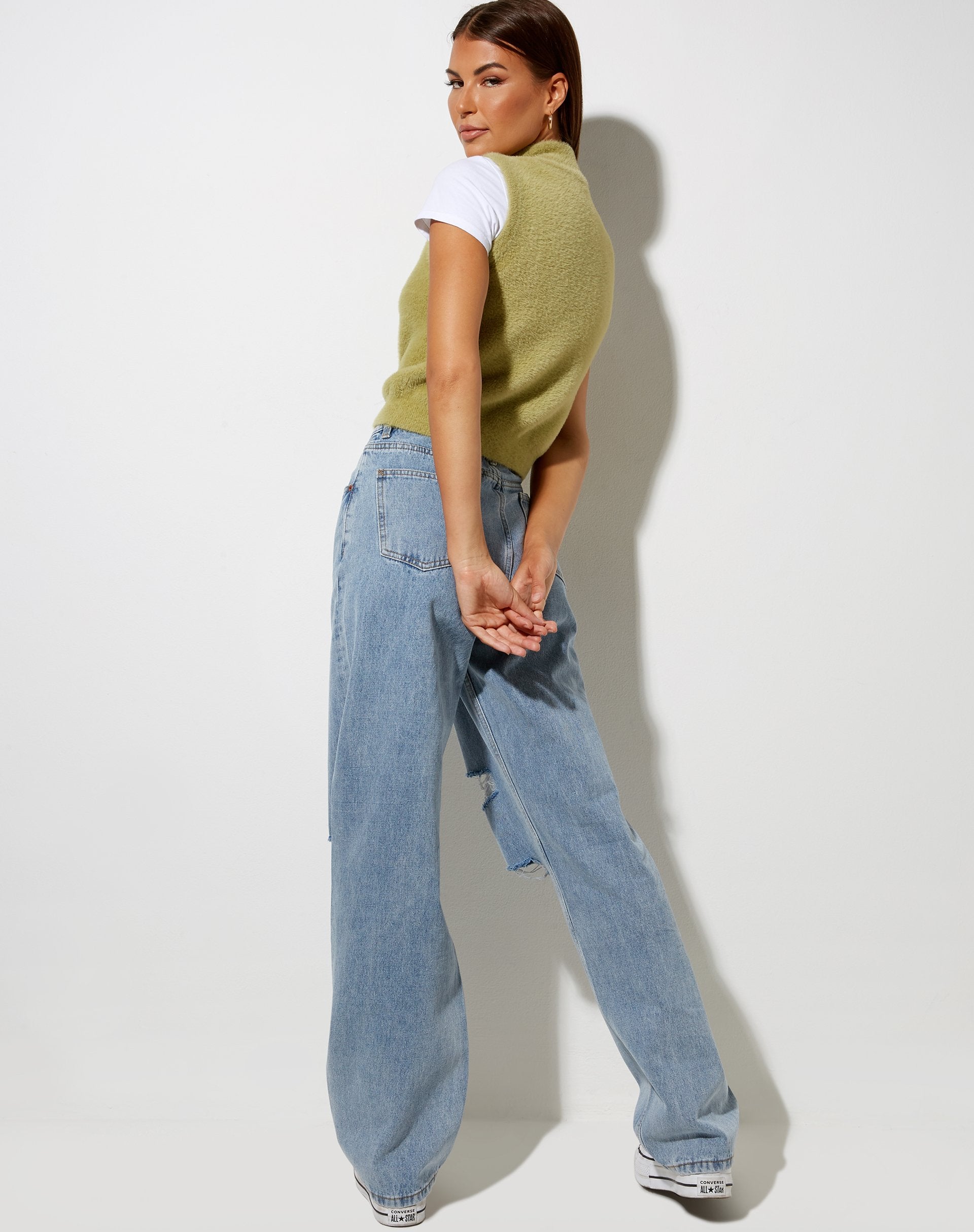 Image of Sai Tank Top in Knit Green