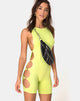 Image of Salva Unitard in Lime
