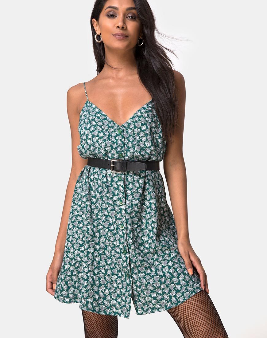 Green Floral Mini Slip Dress | Sanna motelrocks-com-us Green Floral Mini Slip Dress | Sanna motelrocks-com-us
