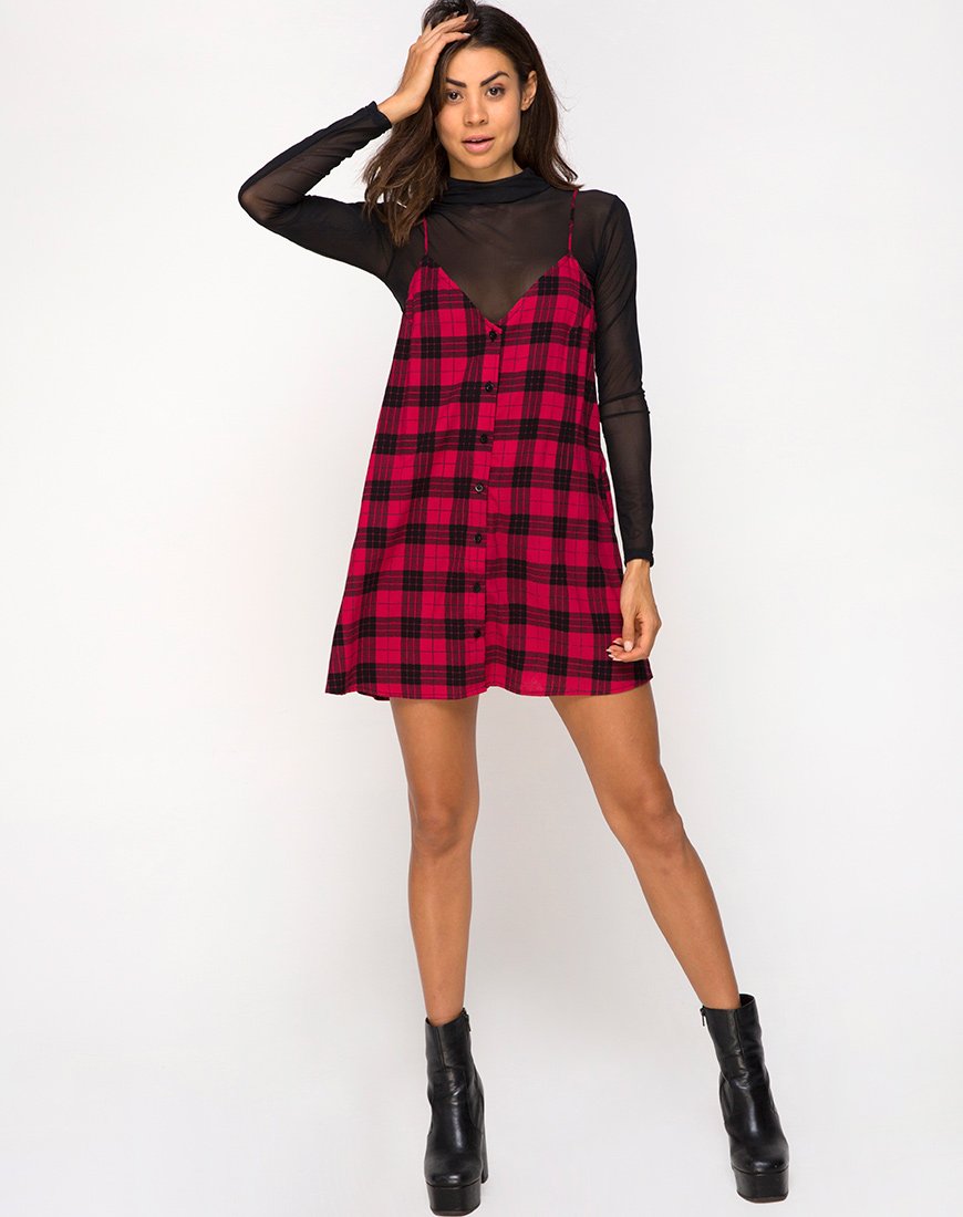 checked winter dress Brown Plaid Wool Maxi Dress  Vintage British Check Winter Dress 4491 Brown / M
