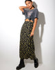 Image of Sayan Maxi Skirt in Buttercup Black and Yellow