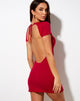Image of Sonali T-Shirt Dress in Rib Racing Red