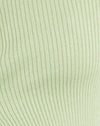Rib Knit Pastel Lime