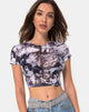 Image of Tiney Crop Top in Cherub Mesh