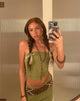 image of Tiska Bandeau Top in Lime