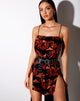 Image of Tista Dress in Tonal Dragon Orange