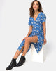 Image of Trasti Midi Dress in Soheila Floral Blue