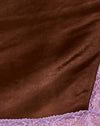 Satin Chocolate with Violet Lace