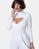 Image of Xhesi Bodice Mini Rib White