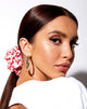 Image of XL Scrunchie in Ditsy Butterfly Peach and Red