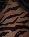 Horizontal Zebra Flock Black