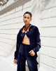 image of Dael Oversized Shirt in Velvet Navy