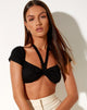 Image of Zaveta Bralette Top in Black