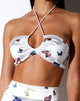 Image of Malta Crop Top in Cream Butterfly