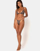 Image of Valter Bikini Bottom Bikini in Snake Taupe