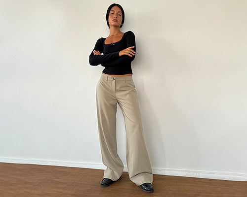 WIDE LEG TROUSERS