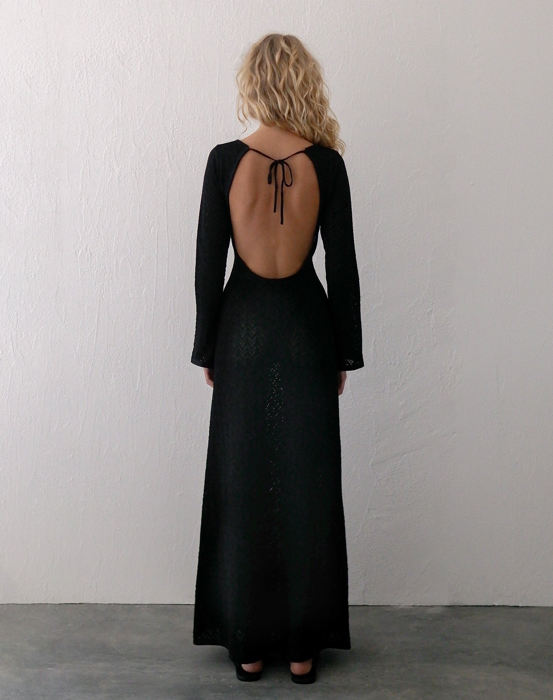 Black Open Back Maxi Dress | Jadie motelrocks-com-us Black Open Back Maxi Dress | Jadie motelrocks-com-us
