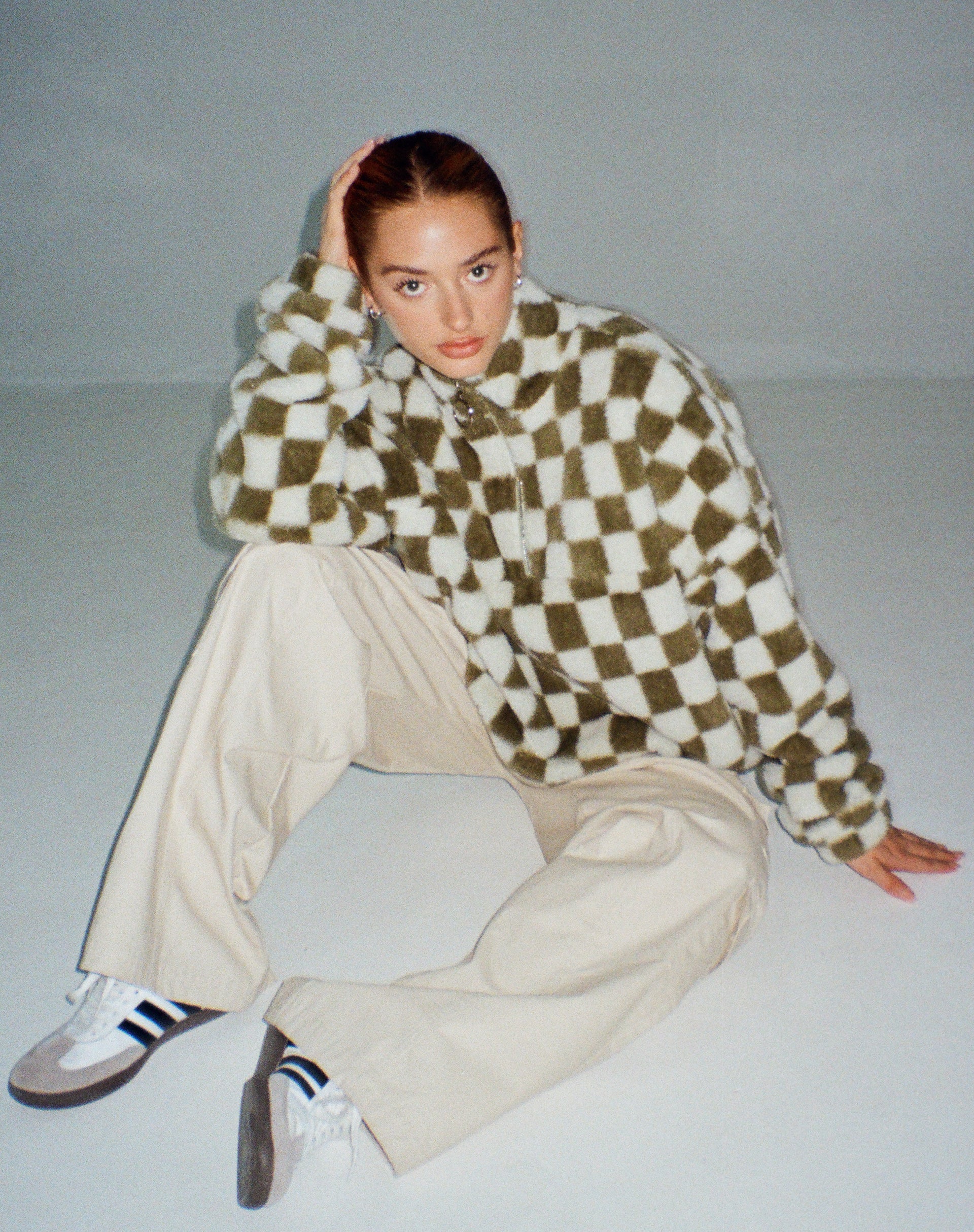 Image of Nero Jacket in Checkered Sage