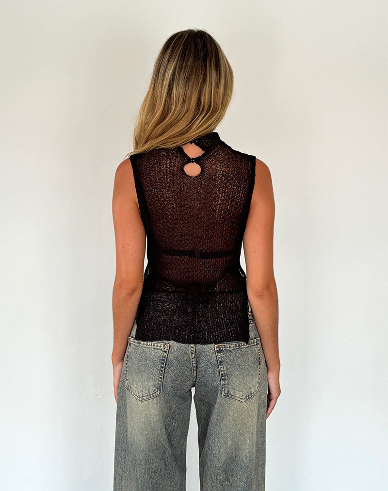 melt the lady sheer hook tank 黒 melt the lady sheer hook tops black - メルカリ
