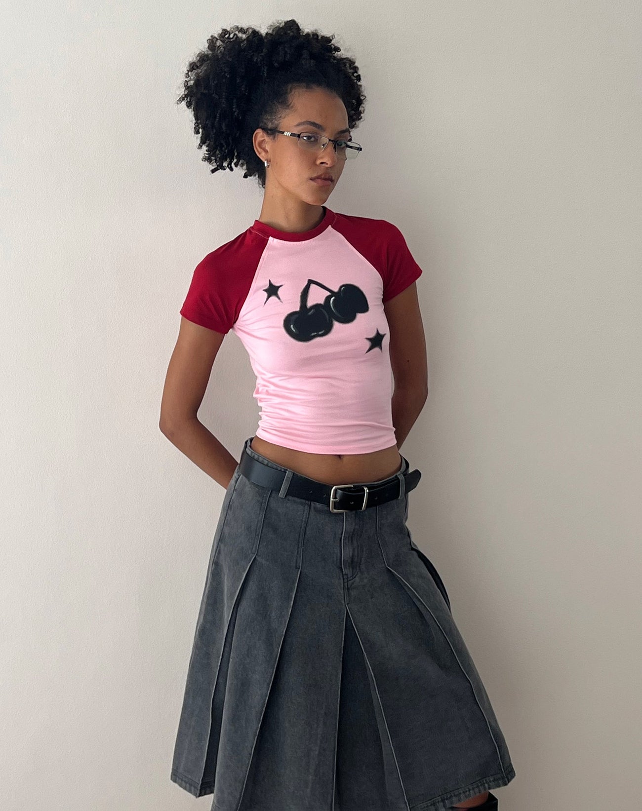 Agneta Tee in Dazzling Blue and Buttermilk Combination main image 0
