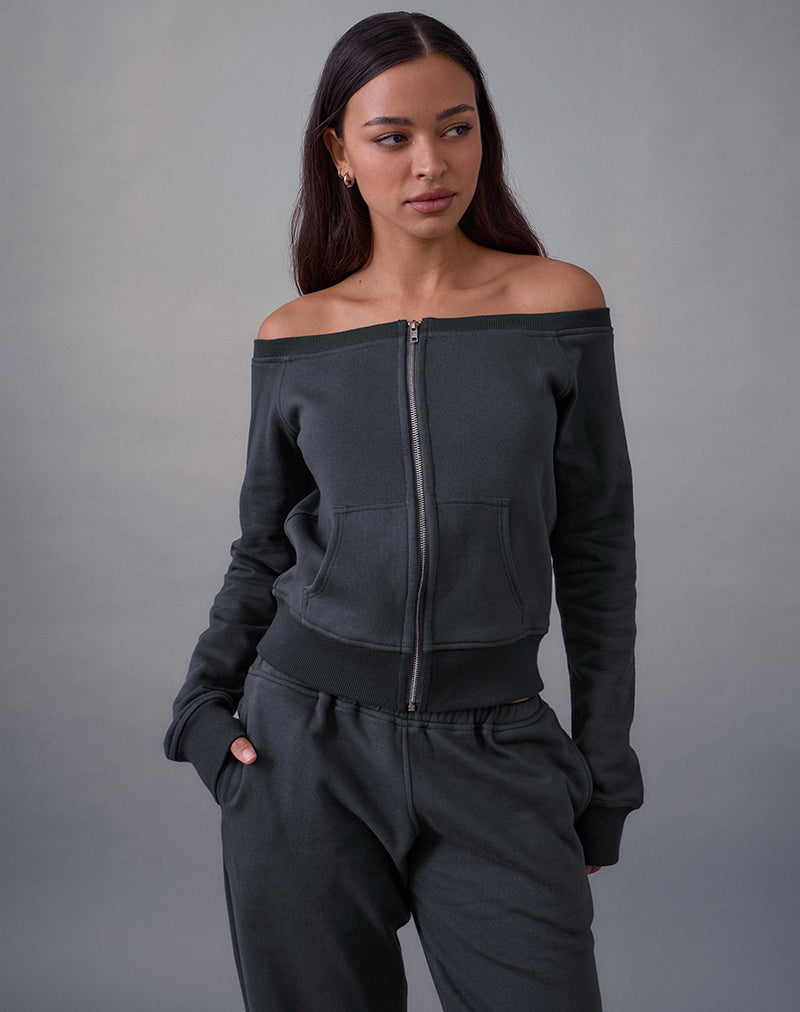 Image of Airazo Bardot Sweater in Beluga Grey